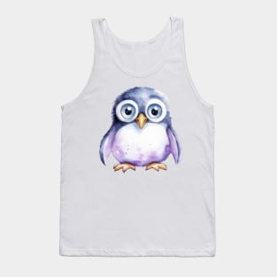 Penguin Watercolor Tank Top